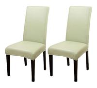 ZhaoQIAN Juego de 2/4/6 Fundas Impermeables de PU for sillas de Comedor: Fundas duraderas for Cocina, Hotel y Restaurante.(Light Green,2pack)