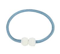 ZHAOQIN Abrazaderas Cortinas Abrazaderas magnéticas for Cortinas con Forma de Bola Perla, Hebillas for casa, decoración Europea, Pinzas Tejidas, Correas Cuerda, Soporte for Grandes(Stone Blue)