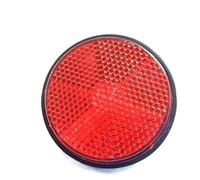 ZHAOQIN Moto Reflector Reflector de Moto con Tira Reflectante Redonda de 2 uds 6cm(Red)