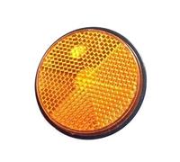 ZHAOQIN Moto Reflector Reflector de Moto con Tira Reflectante Redonda de 2 uds 6cm(Yellow)