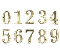ZHAOQIN Numeros Casa Exterior 1 Pieza de 4 Pulgadas de latón y Cobre for decoración de Puertas de casa(Number 0)