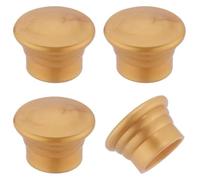 ZHAOQIN Remates para Cortinas 4 Uds Cubierta for Barra De Cortina Tapón Extremo Poste Dorado 28mm Tapones En Forma Columna Plástico Remates Repuesto