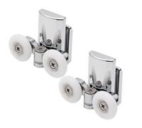 ZHAOQIN Ruedas Mampara Ducha 2 Piezas/4 Piezas de Rodillos for Puerta de Ducha de 23 mm, Ruedas gemelas de aleación de Zinc for Puerta de Ducha Superior(Bottom 2pcs,23mm)