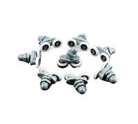 ZHAOQIN Ruedas Mampara Ducha Juego de 4 a 8 Piezas de 23 mm y 25 mm for Cabina de Ducha corrediza, Accesorios for Puerta de Cristal, polea con Rodillo y Doble Corredor, herrajes oscilantes(8pcs,27mm)