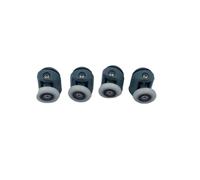 ZHAOQIN Ruedas Mampara Ducha Juego de 4 a 8 poleas for cabinas de Ducha, Rodillos for Ducha, Corredores, Ruedas y poleas de 20 mm, 22 mm, 23 mm, 25 mm y 27 mm de diámetro(4pcs Upper,27MM_6MM)