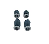 ZHAOQIN Ruedas Mampara Ducha Juego de 4 a 8 poleas for cabinas de Ducha, Rodillos for Ducha, Corredores, Ruedas y poleas de 20 mm, 22 mm, 23 mm, 25 mm y 27 mm de diámetro(2 Upper 2 Lower,25MM_6MM)