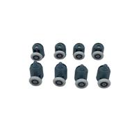 ZHAOQIN Ruedas Mampara Ducha Juego de 4 a 8 poleas for cabinas de Ducha, Rodillos for Ducha, Corredores, Ruedas y poleas de 20 mm, 22 mm, 23 mm, 25 mm y 27 mm de diámetro(4 Upper 4pcs Lower,23MM_6MM)