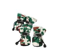 ZHAOQIN Zapatos Perro 4 Unids/Set Impermeable Invierno Zapatos for Perros Botas Antideslizantes Lluvia Nieve Calzado Grueso Cálido(A,5)