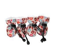 ZHAOQIN Zapatos Perro 4 Unids/Set Impermeable Invierno Zapatos for Perros Botas Antideslizantes Lluvia Nieve Calzado Grueso Cálido(F,5)