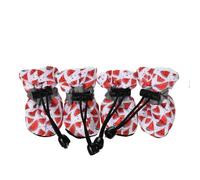 ZHAOQIN Zapatos Perro 4 Unids/Set Impermeable Invierno Zapatos for Perros Botas Antideslizantes Lluvia Nieve Calzado Grueso Cálido(C,5)