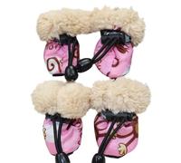 ZHAOQIN Zapatos Perro 4 Unids/Set Zapatos for Perros Impermeables Botas De Lluvia Antideslizantes Cálidas Invierno Calzado Apto for Pequeños Gatos Botines for Cachorros Accesorios(2,5)