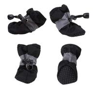 ZHAOQIN Zapatos Perro 4 Unids/Set Zapatos for Perros Impermeables Botas De Lluvia Antideslizantes Calzado Apto for Gatos Pequeños Cachorros Botines(Noir,5)