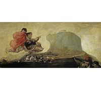 ZHAOSHAN Famoso Arte Impresión Impresion Lienzo Asmodea o Visione fantastica di Francisco De Goya para la Decoración del Hogar de la Oficina 60x90cm