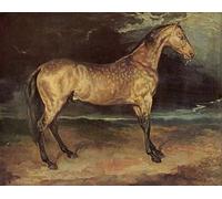 ZHAOSHAN Famoso Arte Impresión Impresion Lienzo Cavallo nella tempesta di Theodore Gericault para la Decoración del Hogar de la Oficina 60x90cm