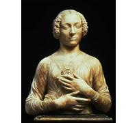 ZHAOSHAN Famoso Arte Impresión Impresion Lienzo Donna con bouquet di Andrea Del Verrocchio para Decoración de Paredes 60x90cm
