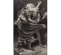 ZHAOSHAN Famoso Arte Impresión Impresion Lienzo Esposto alla furia della tempesta in una notte oscura di Harold Copping para Decoración de dormitorio 60x90cm