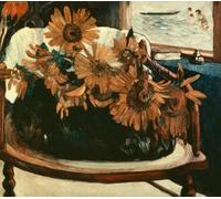 ZHAOSHAN Famoso Arte Impresión Impresion Lienzo Fleurs De Tournesols Dans Un Fauteuil I di Paul Gauguin para Decoración de dormitorio 60x90cm