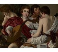 ZHAOSHAN Famoso Arte Impresión Impresion Lienzo i Musici di Merisi Caravaggio para Decoración de dormitorio 60x90cm