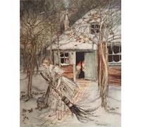 ZHAOSHAN Famoso Arte Impresión Impresion Lienzo i tre piccoli uomini nel bosco di Arthur Rackham para la Decoración del Hogar de la Oficina 60x90cm