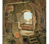 ZHAOSHAN Famoso Arte Impresión Impresion Lienzo Il mulino del padre di Rembrandt di Edward William Cooke para Decoración de dormitorio 60x90cm