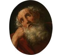 ZHAOSHAN Famoso Arte Impresión Impresion Lienzo il San Pietro Penitente di Vintage Painting para la Decoración del Hogar de la Oficina 60x90cm
