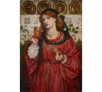 ZHAOSHAN Famoso Arte Impresión Impresion Lienzo la Coppa di Dante Gabriel Charles Rossetti para Decoración de dormitorio 60x90cm