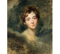 ZHAOSHAN Famoso Arte Impresión Impresion Lienzo Ritratto di Lady Caroline Lamb di Lawrence para Decoración de dormitorio 60x90cm