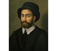ZHAOSHAN Famoso Arte Impresión Impresion Lienzo Ritratto di un uomo a busto che indossa un cappotto e un cappello neri di Pier Francesco Di Jacopo Foschi para Decoración de dormitorio 60x90cm