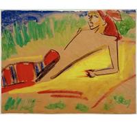 ZHAOSHAN Famoso Arte Impresión Impresion Lienzo Scena di strada di Ernst Ludwig Kirchner para Decoración de Paredes 60x90cm