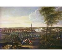 ZHAOSHAN Famoso Arte Impresión Impresion Lienzo Veduta della Chiesa dello Spirito Santo di Johann Friedrich Meyer para Decoración de Paredes 60x90cm