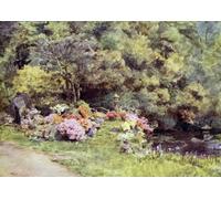 ZHAOSHAN Famoso Cartel del Lienzo Abstracto Cuadro Azalee nel Choin nei giardini del tempio di Walter Frederick Roofe Tyndale para la Decoración del Hogar de la Oficina 60x90cm