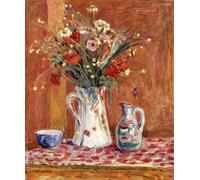 ZHAOSHAN Famoso Cartel del Lienzo Abstracto Cuadro Fiori con ceramica di Pierre Bonnard para Decoración de dormitorio 60x90cm
