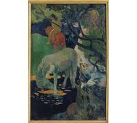 ZHAOSHAN Famoso Cartel del Lienzo Abstracto Cuadro il cavallo bianco di Paul Gauguin para Decoración de dormitorio 60x90cm
