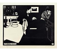 ZHAOSHAN Famoso Cartel del Lienzo Abstracto Cuadro laVia di Felix Edouard Vallotton para Decoración de dormitorio 60x90cm