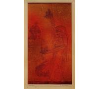 ZHAOSHAN Famoso Cartel del Lienzo Abstracto Cuadro nel Tempio Flora di Paul Klee para la Decoración del Hogar de la Oficina 60x90cm