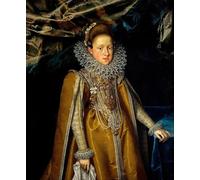 ZHAOSHAN Famoso Cartel del Lienzo Abstracto Cuadro Ritratto arciduchessa Maria Maddalena d'Austria di Pourbus il Giovane para la Decoración del Hogar de la Oficina 60x90cm