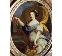 ZHAOSHAN Famoso Cartel del Lienzo Abstracto Cuadro Ritratto della duchessa di Valliere come Flora di Pierre Mignard para la Decoración del Hogar de la Oficina 60x90cm