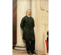 ZHAOSHAN Famoso Cartel del Lienzo Abstracto Cuadro Ritratto di Alexander Borodin di Ilya Efimovich Repin para Decoración de Paredes 60x90cm