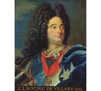 ZHAOSHAN Famoso Cartel del Lienzo Abstracto Cuadro Ritratto di Louis-claude-hector di Villars di Hyacinthe Rigaud para la Decoración del Hogar de la Oficina 60x90cm