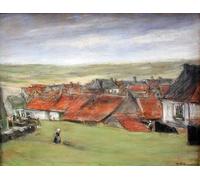 ZHAOSHAN Famoso Cartel del Lienzo Abstracto Cuadro Villaggio olandese di Max Liebermann para Decoración de dormitorio 60x90cm