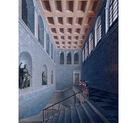 ZHAOSHAN Famoso Cartel del Lienzo Abstracto Cuadro Vista interna di un progetto di per un castello a Koestritz di Karl Friedrich Schinkel para Decoración de Paredes 60x90cm