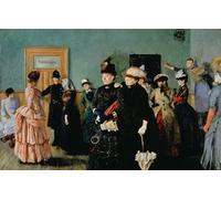 ZHAOSHAN Famoso Cuadro Pared Vintage Clásicas Poster Albertine nella sala d'attesa del medico di polizia di Christian Krohg para la Decoración del Hogar de la Oficina 60x90cm