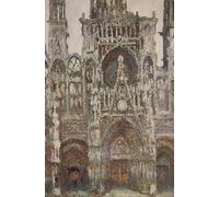 ZHAOSHAN Famoso Cuadro Pared Vintage Clásicas Poster Armonia serale della cattedrale di Rouen in marrone di Claude Monet para Decoración de dormitorio 60x90cm