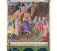 ZHAOSHAN Famoso Cuadro Pared Vintage Clásicas Poster Entrata di Cristo in Gerusalemme del Beato Angelico para Decoración de dormitorio 60x90cm