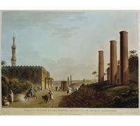 ZHAOSHAN Famoso Cuadro Pared Vintage Clásicas Poster Francia Colonne di granito di Parigi dall'antico portico di Alessandria di Mayer para la Decoración del Hogar de la Oficina 60x90cm