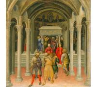 ZHAOSHAN Famoso Cuadro Pared Vintage Clásicas Poster Gli storpi e gli infermi guariti presso la tomba di San Nicola di Gentile Da Fabriano para Decoración de Paredes 60x90cm