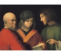 ZHAOSHAN Famoso Cuadro Pared Vintage Clásicas Poster le tre età uomo che legge una canzone di Giorgione Da Castelfranco para la Decoración del Hogar de la Oficina 60x90cm