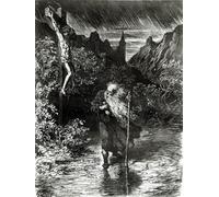 ZHAOSHAN Famoso Cuadro Pared Vintage Clásicas Poster l'ebreo errante di Gustave Doré para la Decoración del Hogar de la Oficina 60x90cm
