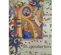 ZHAOSHAN Famoso Cuadro Pared Vintage Clásicas Poster Ms Fv l'Annunciazione raffigurata in un'iniziale R istoriata del Beato Angelico para Decoración de dormitorio 60x90cm