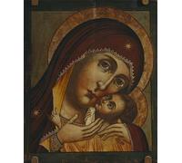 ZHAOSHAN Famoso Cuadro Pared Vintage Clásicas Poster Nostra Signora di Korsun Korsunskaya del famoso pittore di icone russo para la Decoración del Hogar de la Oficina 60x90cm